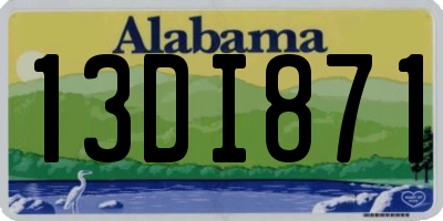 AL license plate 13DI871