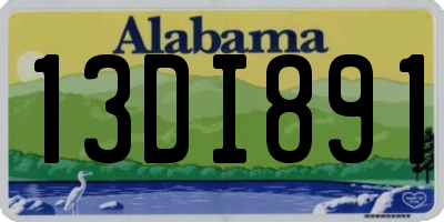 AL license plate 13DI891