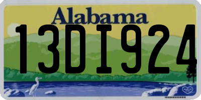 AL license plate 13DI924