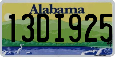 AL license plate 13DI925