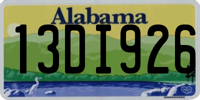 AL license plate 13DI926