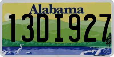 AL license plate 13DI927