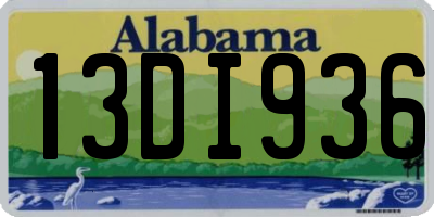 AL license plate 13DI936