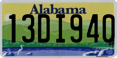 AL license plate 13DI940