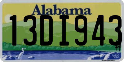 AL license plate 13DI943