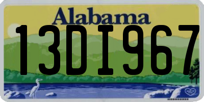 AL license plate 13DI967