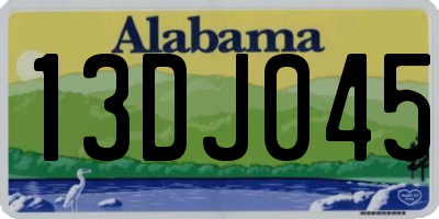AL license plate 13DJ045