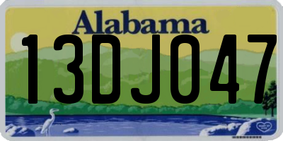 AL license plate 13DJ047
