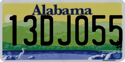 AL license plate 13DJ055