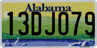AL license plate 13DJ079