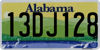 AL license plate 13DJ128