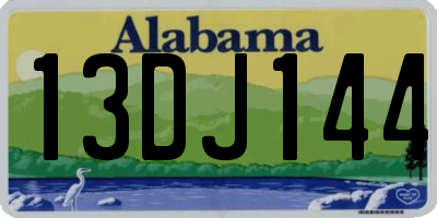 AL license plate 13DJ144