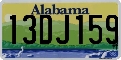 AL license plate 13DJ159