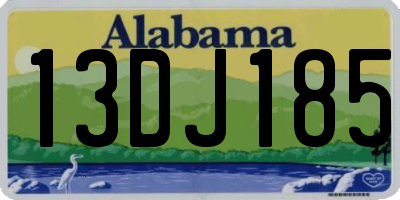 AL license plate 13DJ185