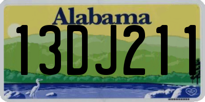 AL license plate 13DJ211