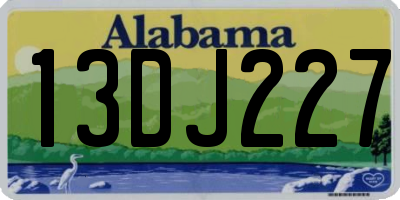 AL license plate 13DJ227