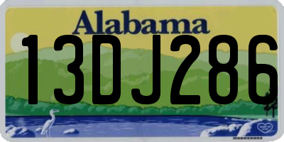 AL license plate 13DJ286