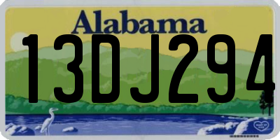 AL license plate 13DJ294