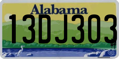 AL license plate 13DJ303