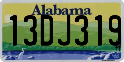 AL license plate 13DJ319