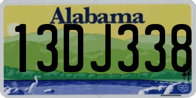 AL license plate 13DJ338