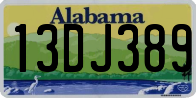 AL license plate 13DJ389
