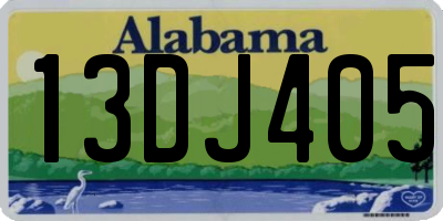 AL license plate 13DJ405