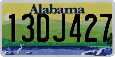 AL license plate 13DJ427