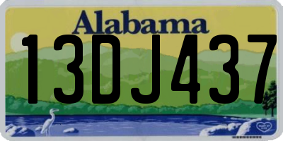 AL license plate 13DJ437