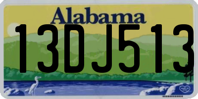 AL license plate 13DJ513