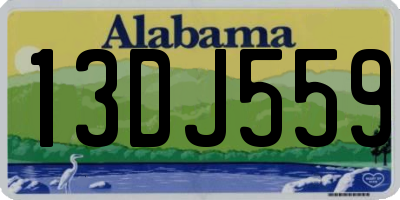 AL license plate 13DJ559
