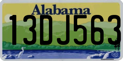 AL license plate 13DJ563