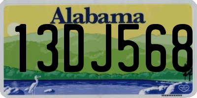 AL license plate 13DJ568