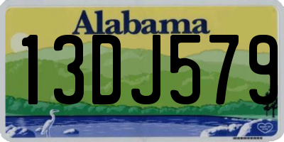 AL license plate 13DJ579