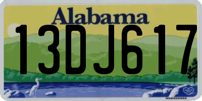 AL license plate 13DJ617