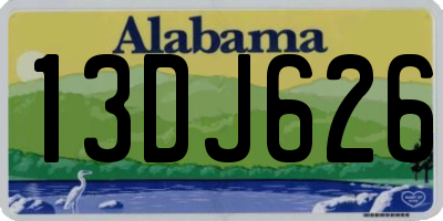 AL license plate 13DJ626