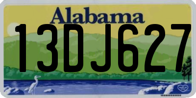 AL license plate 13DJ627