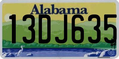 AL license plate 13DJ635