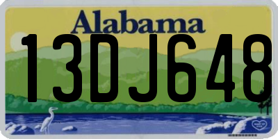 AL license plate 13DJ648