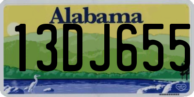 AL license plate 13DJ655