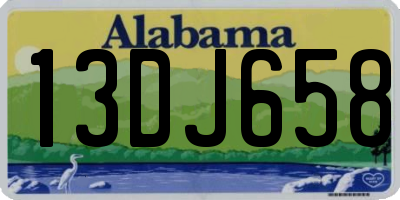 AL license plate 13DJ658