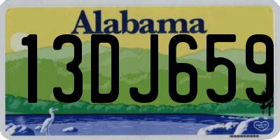 AL license plate 13DJ659