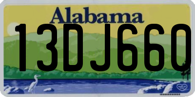 AL license plate 13DJ660