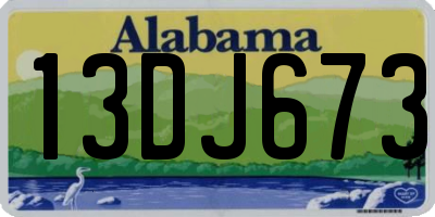 AL license plate 13DJ673