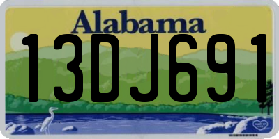 AL license plate 13DJ691