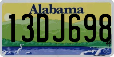 AL license plate 13DJ698