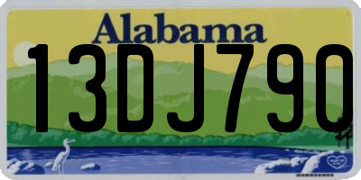 AL license plate 13DJ790