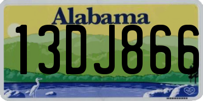 AL license plate 13DJ866