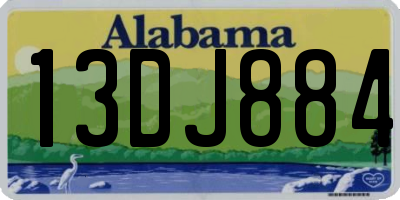 AL license plate 13DJ884