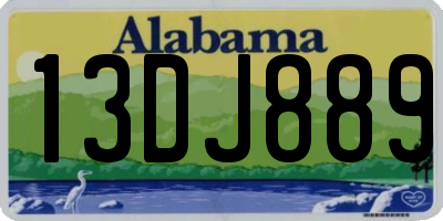 AL license plate 13DJ889